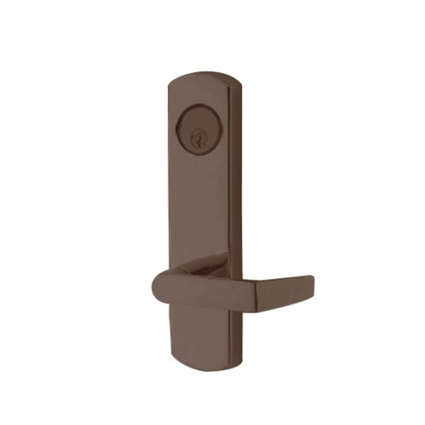 Adams Rite Manufacturing 3080E03-0-3U-30-10B | 12V Fail-Secure Electrified Entry Trim with Square Lever in Oil Rubbed Bronze