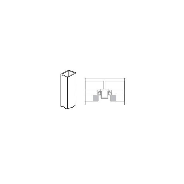 Adams Rite Manufacturing 3890-10-313 | Removable Aluminum Mullion for 10' Height Doors use with 8800 Series Exit Devices in Dark Bronze Anodized