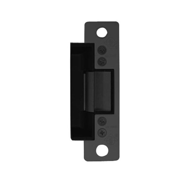 Adams Rite Manufacturing 7100-440-335-00 | Door Electric Strike, Standard/Fail Secure, 16 Volt Ac, Black Anodized with 4-7/8 Inch Flat Faceplate