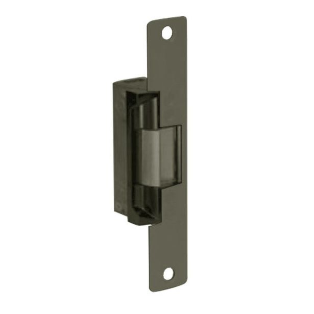 Adams Rite Manufacturing 7130-510-313-00 | Door Electric Strike, Standard/Fail Secure, 24 Volt Dc, Dark Bronze Anodized with 6-7/8" Flat Faceplate