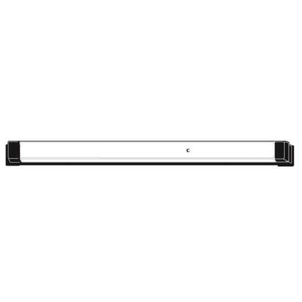 Adams Rite Manufacturing 8099-M1-3130 | Active Dummy Pushbar with One Monitor Switch for Aluminum Doors, 30 Inch, Clear Anodized