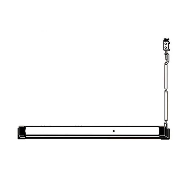 Adams Rite Manufacturing 8622T36 | Single Top Vertical Rod Exit Device for Aluminium/Glass Doors, 36 Inch in Dark Bronze Anodized