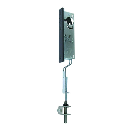 Adams Rite Manufacturing 1870-30-628 | Standard Cylinder-Operated Flush Bolt with Flat Faceplate in Clear