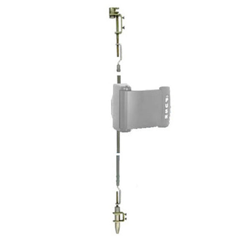 Adams Rite Manufacturing 4781-021-628 | Two-Point Deadlatch with Paddle and Standard rod in Clear Anodized
