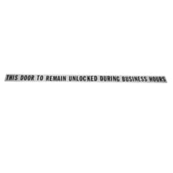 Adams Rite Manufacturing 20-0255-IP | Exit Indicator Header Sign, During Business Hours