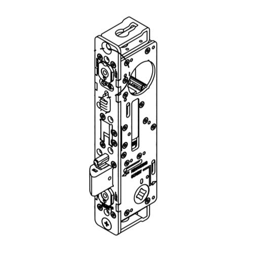Adams Rite Manufacturing 2190-312-000 | Door Interconnected Deadbolt/Deadlatch, 1-1/8" Backset, Standard Flat Strike, Dark Bronze Anodized Faceplate