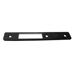 Adams Rite Manufacturing 24-0384-020-313 | Door Deadlock Faceplate, Flat, Hook Bolt and Short Bolt, Dark Bronze Anodized