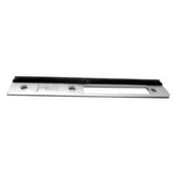 Adams Rite Manufacturing 24-0384-410-628 | Deadlock Radius with Weatherstrip Faceplate, Satin Aluminium Clear