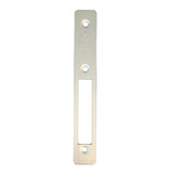Adams Rite Manufacturing 24-0384-410-628 | Deadlock Radius with Weatherstrip Faceplate, Satin Aluminium Clear