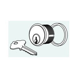 Adams Rite Manufacturing 4036-01-01-335 | Mortise Cylinder for MS Lock, 4900, and 2190 Keyed Different Black Anodized Finish