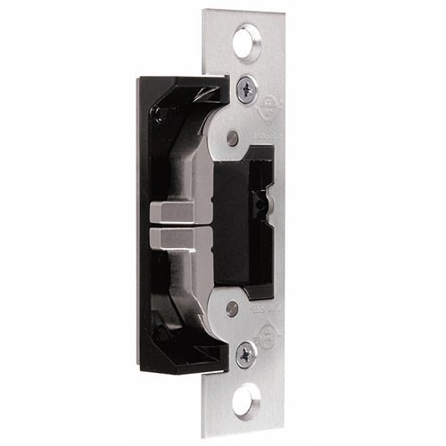 Adams Rite Manufacturing 7400-628 | 7400 Ultra line Electric Strike for Radius Jambs, Satin Aluminium Clear