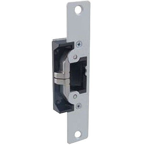 Adams Rite Manufacturing 7430-628 | Door Electric Strike, Fail Safe/Fail Secure, 12/24 Volt Ac/Dc, Clear Anodized, With 6-7/8" Flat Faceplate