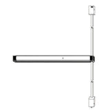 Adams Rite Manufacturing 8222LR36 | SVR Exit Device, Narrow Stile Aluminum Doors, 36 Inch, Electric Latch Retraction, Dark Bronze Anodized Aluminum
