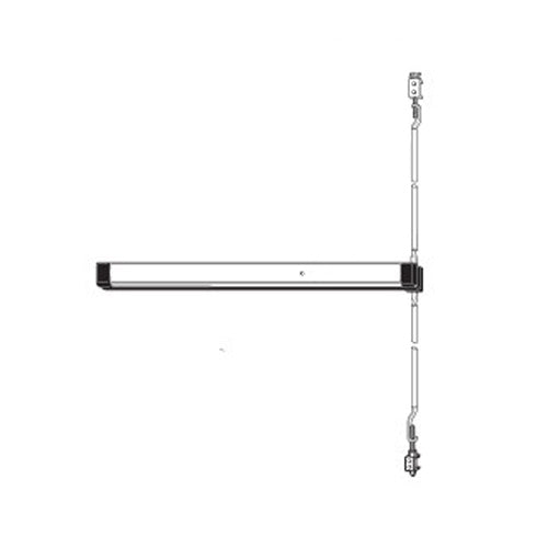 Adams Rite Manufacturing 8611LR36 | 8600 Narrow Stile CVR Exit Device with Electronic Latch Retraction, Satin Aluminium Clear