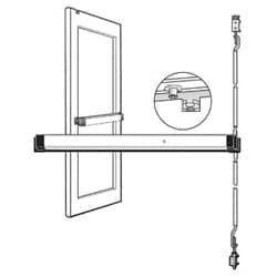 Adams Rite Manufacturing 8611LR42 | 8600 Narrow Stile CVR Exit Device with Electronic Latch Retraction, Satin Aluminum Clear