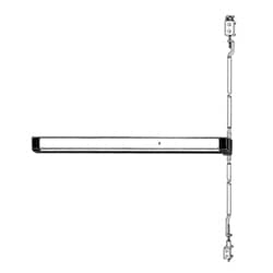 Adams Rite Manufacturing 8611-36 | Narrow Stile CVR Exit Device, Satin Aluminium Clear