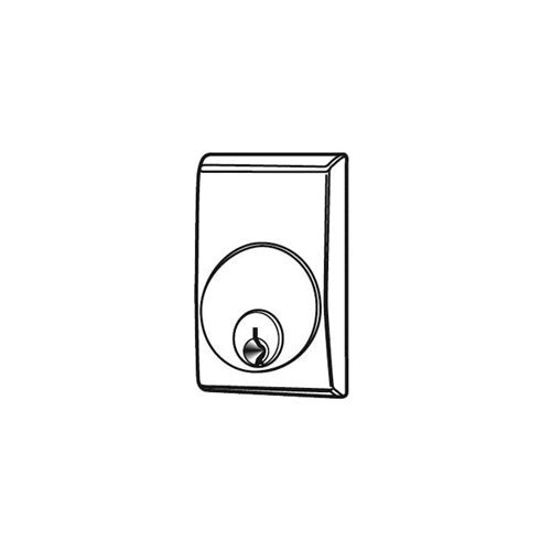 Adams Rite Manufacturing 8650-628 | 8650 Cylinder Escutcheon Kit, Satin Aluminum Clear