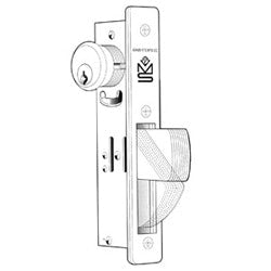 Adams Rite Manufacturing MS1851S-110-628 | Long Bolt, Radius Faceplate, 7/8 Inch Satin Aluminium