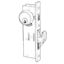 Adams Rite Manufacturing MS1853S-250-IB | Door Deadlock, Hook Bolt, Non-Handed, 31/32" Backset, without Faceplate