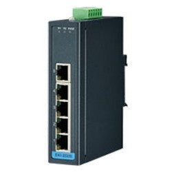 Advantech EKI-2525I-BE | Unmanaged Industrial Ethernet Switch, 5-Port, 10/100 Mbps, Wide Temperature, DIN-Rail/Wall Mount, 12 to 48 Volt DC
