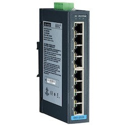 Advantech EKI-2528-BE | Unmanaged Industrial Ethernet Switch, 8-Port, 10/100 Mbps, DIN-Rail/Wall Mount, 12 to 48 Volt DC, 1.18" Width x 3.74" Depth x 5.51" Height