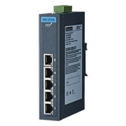 Advantech EKI-2725I-CE | 5-Port 10/100/1000Mbps Unmanaged Industrial Ethernet Switch, Wide Temp, DIN-Rail/Wall Mount
