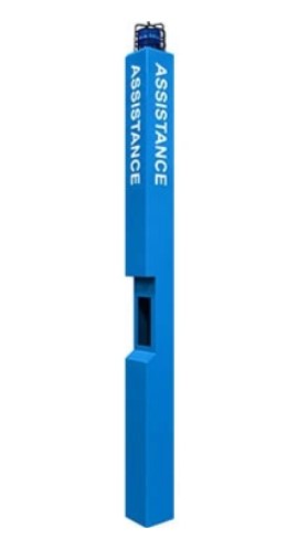 Aiphone TW-TA | Tall 1-piece Aluminum Tower, Assistance, Blue