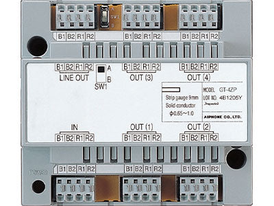 Aiphone Systems GT-4ZP | 4-Way Video and Power Distribution Adaptor