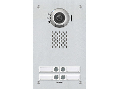 Aiphone IX-DVF-4 IP Video Door Station, 4 Call Buttons, SIP Compatible, Vandal R