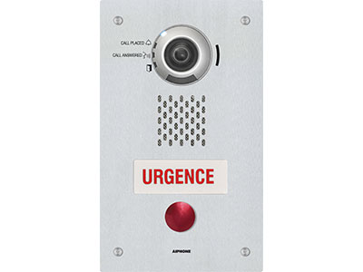 Aiphone IX-DVF-RA-FR Ip Video Emergency Station, Sip Compatible, Ada Compliant, 1 Call Button, French