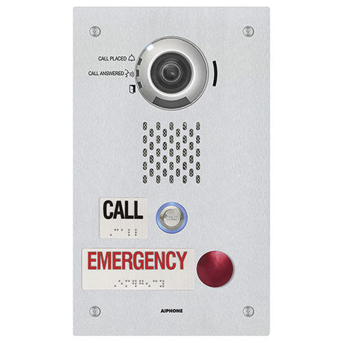 Aiphone IX-DVF-2RA IP Video Emergency Station, SIP Compatible, ADA Compliant, 2