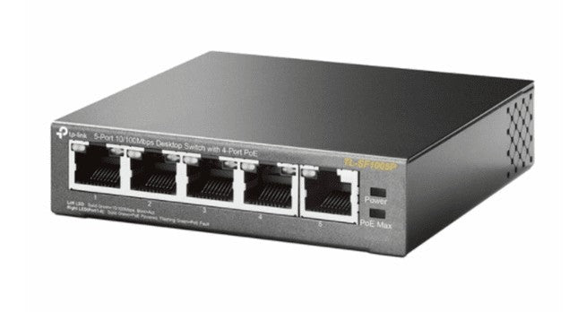 Alarm.Com TL-SF1005P | 5-Port 10/100 Mbps Desktop Switch