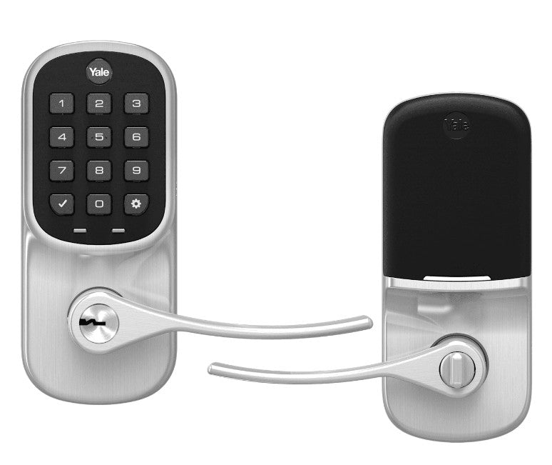 Alarm.Com YRL216-ZW2-619 | Assure Lever Pushbutton Keypad Lock and Keyhole