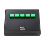 Alarm Controls DTC-M2K4AGV2 | Desktop Door Control, 4-SPDT Green Momentary Switches, Black Console, 24 VDC