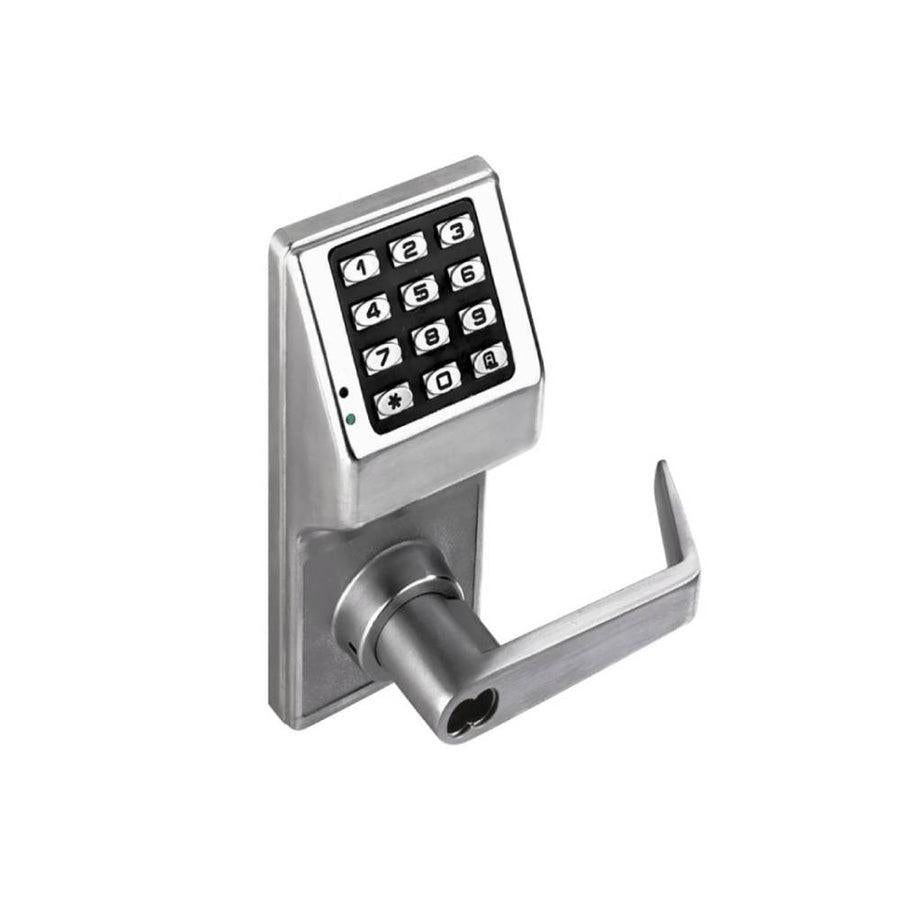 Alarm Lock DL2700IC/26D-S | Trilogy DL2700IC, 100-User, FSIC (Full-Size Interchangeable Core), Schlage Format, US26D, Weatherproof