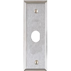 Alarm Controls RP-24 | Narrow 1-1/2" Stainless Steel Front Plate With 3/4" "D" Hole For Ace Lock