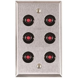 Alarm Controls RP-48 | Shunt Switch,  6  Dpdt Indicating, 1-Gang, 2 Ampere At 28 Volt Dc, Stainless Steel