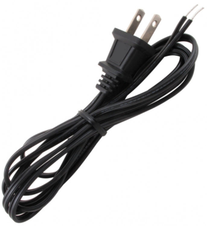 Alpha Communications 55-784 | 5’ Black - 2 Prong, AC Cord + Plug