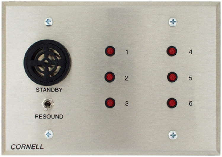 Alpha Communications A-4006A | 6 Zone Vis. Annunciator - 3 Gang
