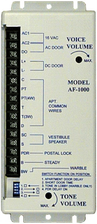Alpha Communications AF-1000 | 6/5/4/3 Wire Apt Unv. Amplifier