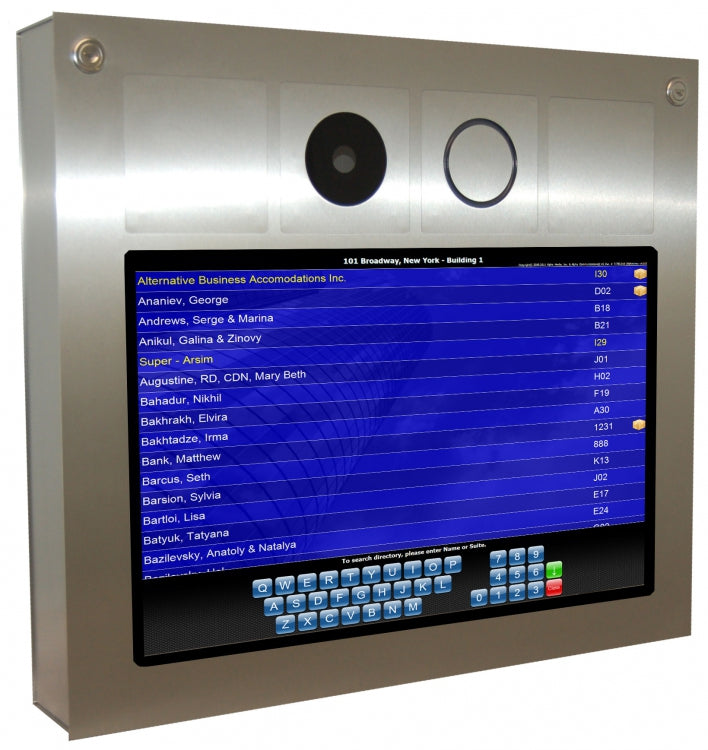 Alpha Communications KISW-I-18SS | 18" Touchscreen Kiosk, Int. - SS