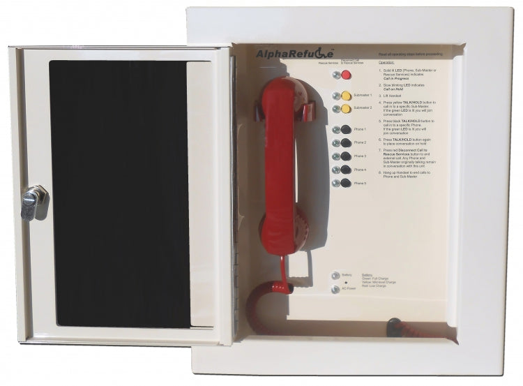 Alpha Communications RCC2505CS | 5 Station Call Center - Surface Cabinet