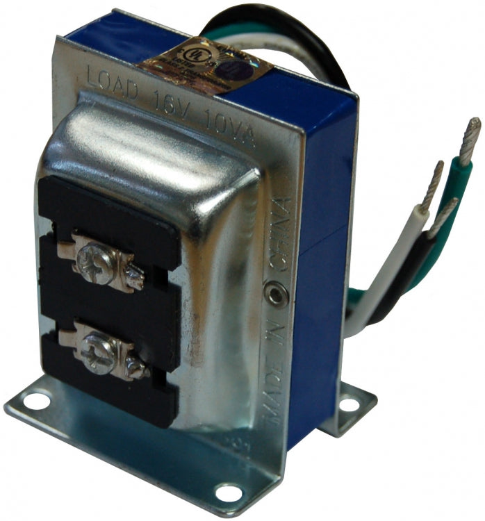 Alpha Communications SS102A | Power Transformer, Pigtail, 16 Volt AC, 10 VA Secondary, 120 Volt AC Primary, 2.5" Width x 2.5" Depth x 2.5" Height