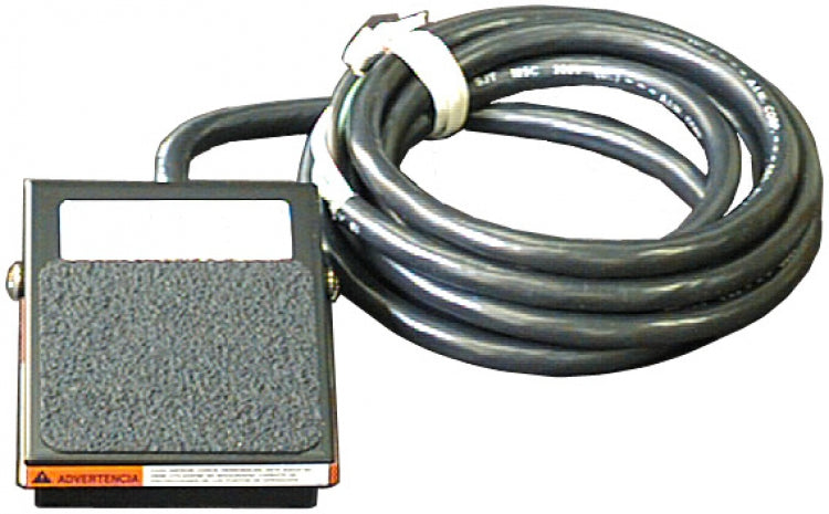 Alpha Communications ST-FOOT | Momentary Foot Switch, Pedal, Non-Skid Pedal Unit, SPST-NO, 6" Width x 0.5" Depth x 8.75" Height, Gray Painted