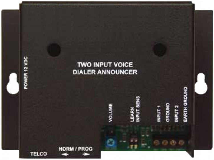 Alpha Communications TAK-4202 | Telephone Auto Dialer Unit, Surface Mount, 8.3" Width x 1.8" Depth x 6.3" Height, Black Painted Metal Case