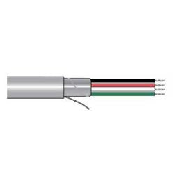 Alpha Wire 1218C SL001 | Communication-Control-Industrial-Cable, Communication-Control, 8 Conductor, 24 AWG, Foil, 300 V, PVC Jacket, PVC Insulation, 0.214 Jacket Diameter, 0.032 Jacket Thickness, 7/32 Stranding