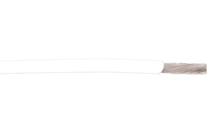 Alpha Wire 2844/7 WH005 | Hook-up Wire TEFLON Series White 0.23 mm² Hook Up Wire, 24 AWG, 11871, 30.5m, PTFE Insulation