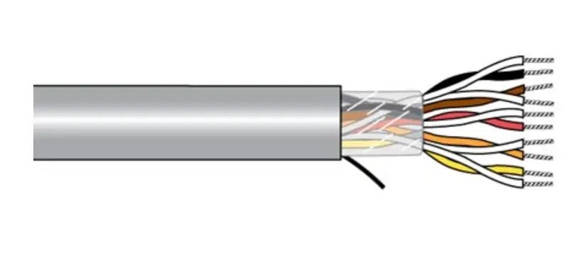 Alpha Wire 5036C SL001 | 5036C Multicore Cable, 6PR Cores, 0.75 mm², Unscreened, 1000 Feet, Grey PVC Sheath, 18 AWG