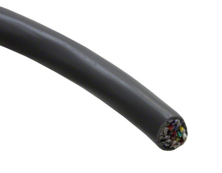 Alpha Wire 5120/30C SL001 | 30 Conductor Multi-Conductor Cable Slate 24 AWG Foil, Braid 1000.0' (304.8M)