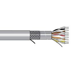 Alpha Wire 5129/15C SL001 | Xtra-Guard-Performance-Cable, Xtra-Guard-1, 15 Pair, 22 AWG, SupraShield Premium Foil Braid, 300 V, PVC Jacket, SR-PVC Insulation, 0.475 Jacket Diameter, 0.032 Jacket Thickness, 7/30 Stranding